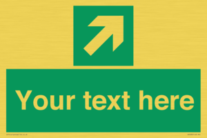 Custom Arrow Top Right Sign